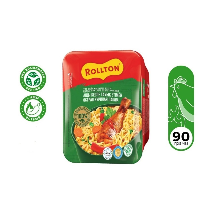 Роллтон лапша острая куриная по-домашнему 90 г.